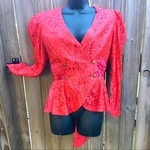 🌼4/$20🌼 Vintage Red Lace Jacket